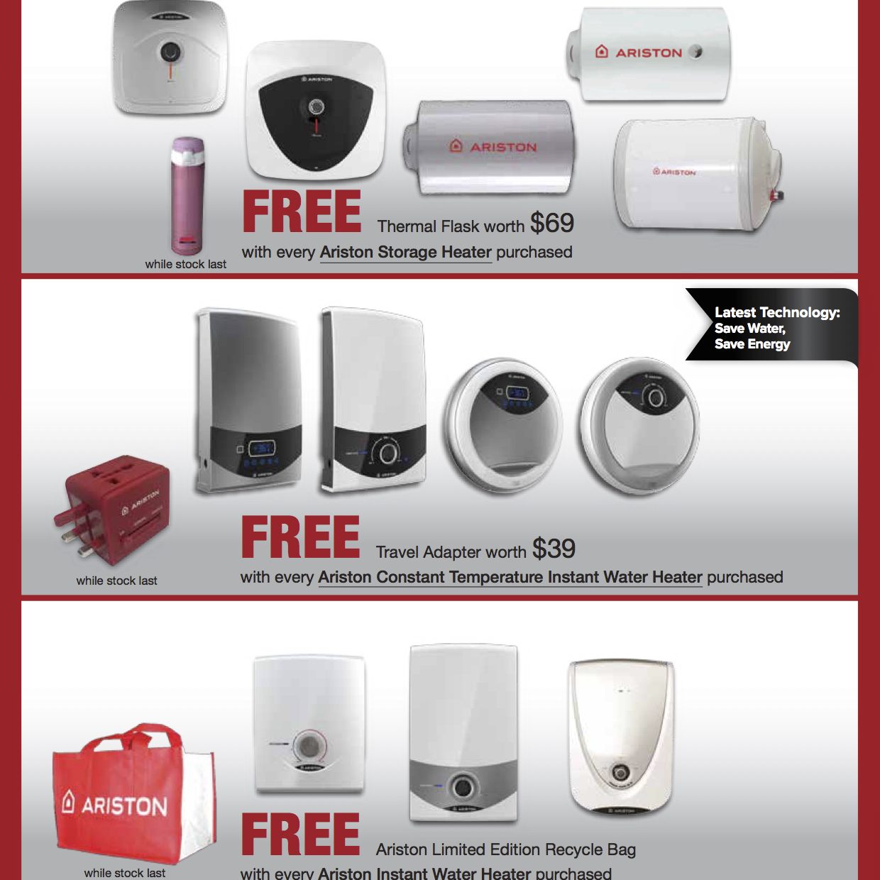 Ariston Mid Year Promo happening from 13 May to 30 June 2016