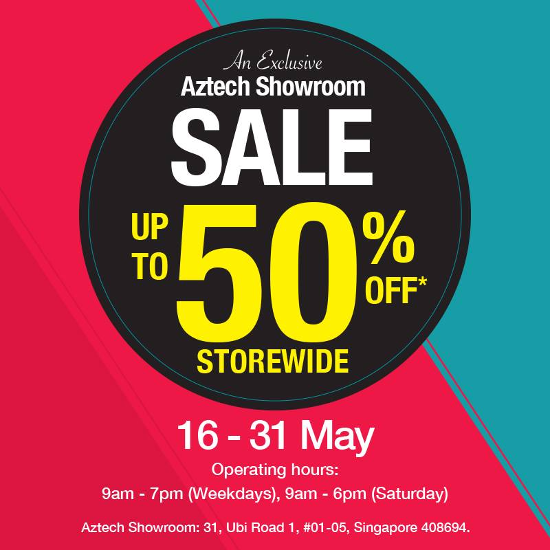 Aztech Singapore Showroom Sale 16 to 31 May 2016