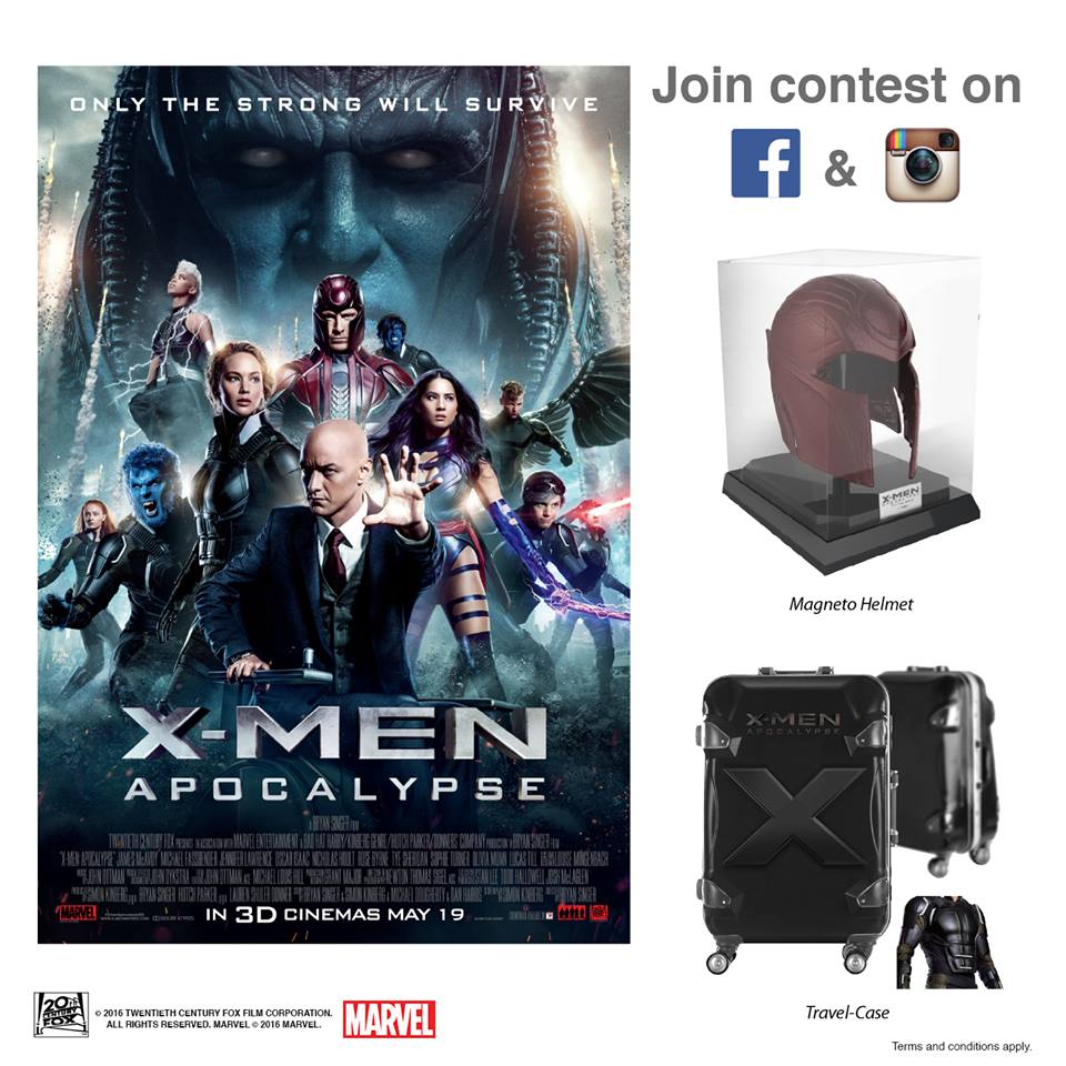 Cathay Cineplexes Stand to Win X-Men Movie Collectibles Ends 22 May 2016