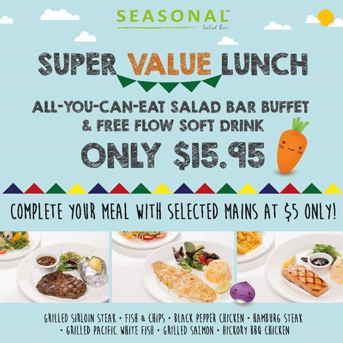 Seasonal Salad Bar Chinatown Super Value Lunch Ends May 2016