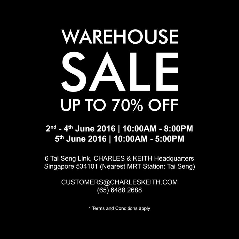 Charles & Keith Singapore Warehouse Sales 2 to 5 Jun 2016