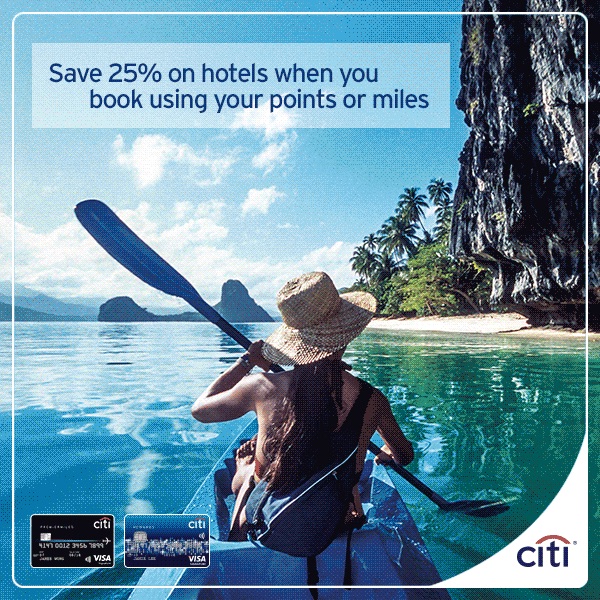 Citibank SG 25% Off Hotels Promotion ends 30 Jun 2016