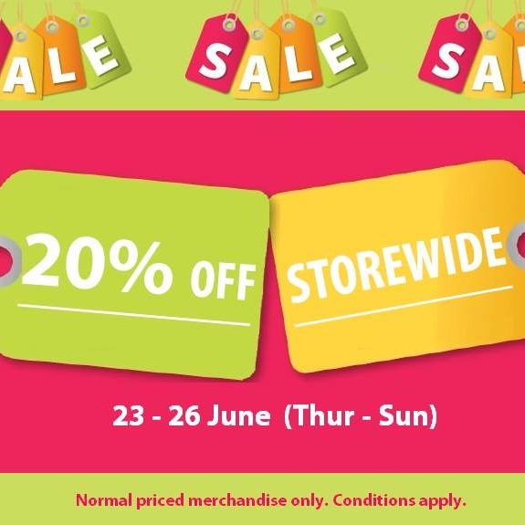 Howards Storage World SG 20% Off Storewide 23 to 26 Jun 2016