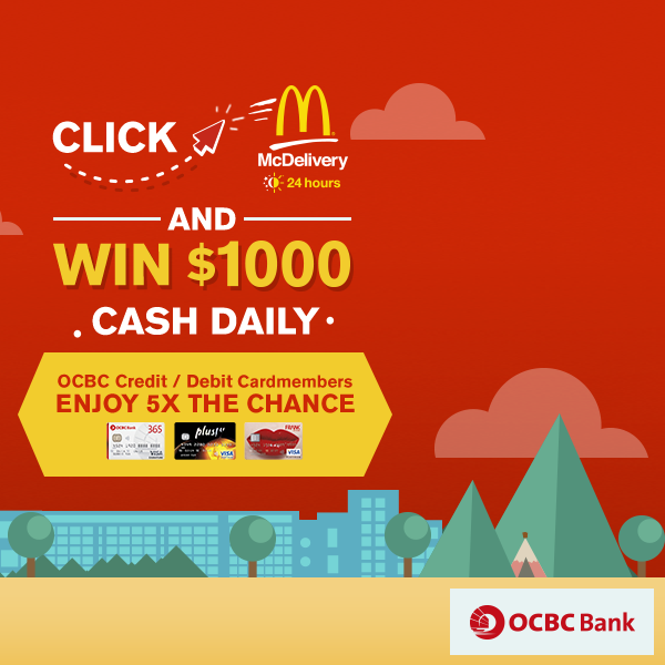 McDonald’s Win $1,000 Daily with McDelivery 6 Jun to 21 Jul 2016