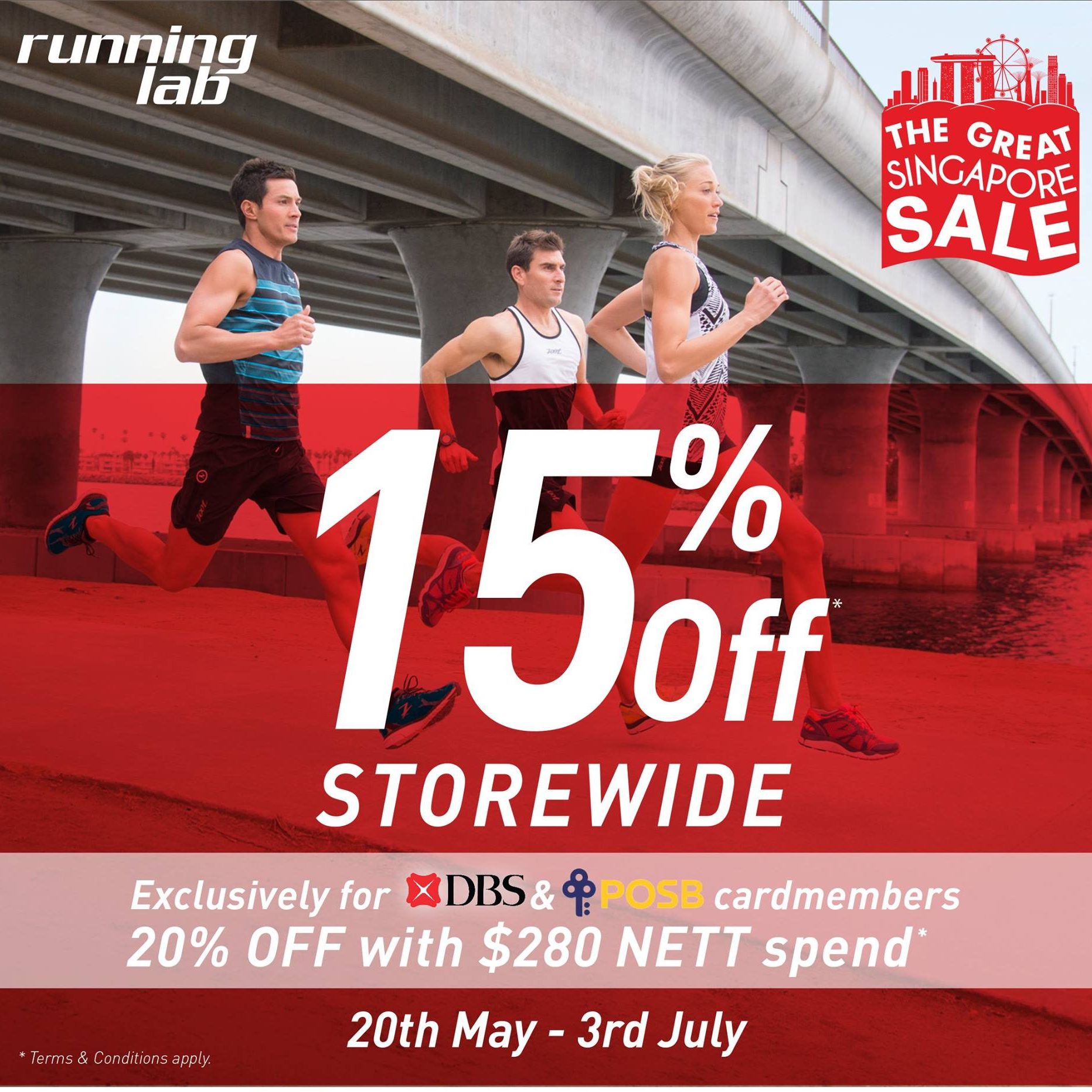 Running Lab SG GSS Up to 15% Off Storewide 20 May to 3 Jul 2016