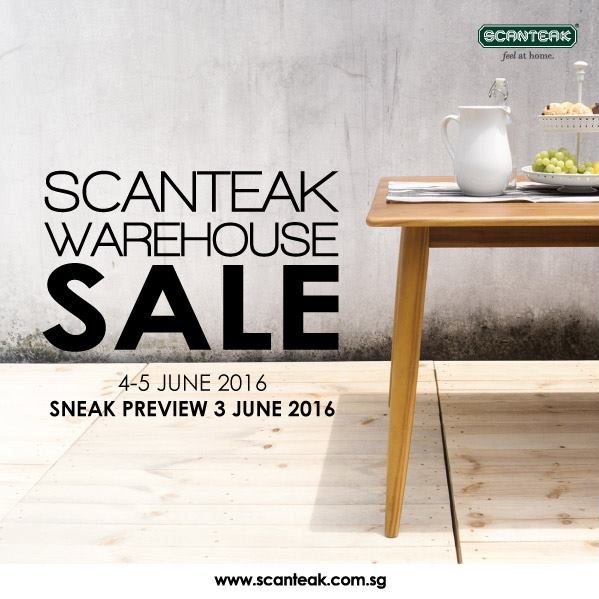 Scanteak SG GSS Warehouse Sale 4 to 5 Jun 2016