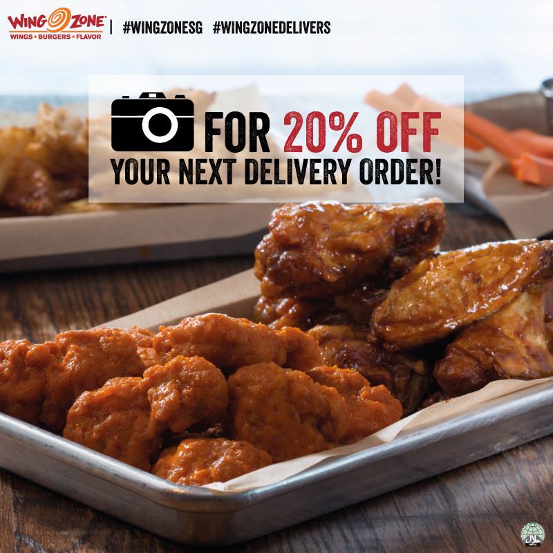 Wing Zone SG Get 20% Voucher with Delivery ends 30 Jun 2016