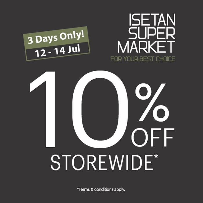 Isetan Supermarket Singapore Promotion 12 to 14 Jul 2016