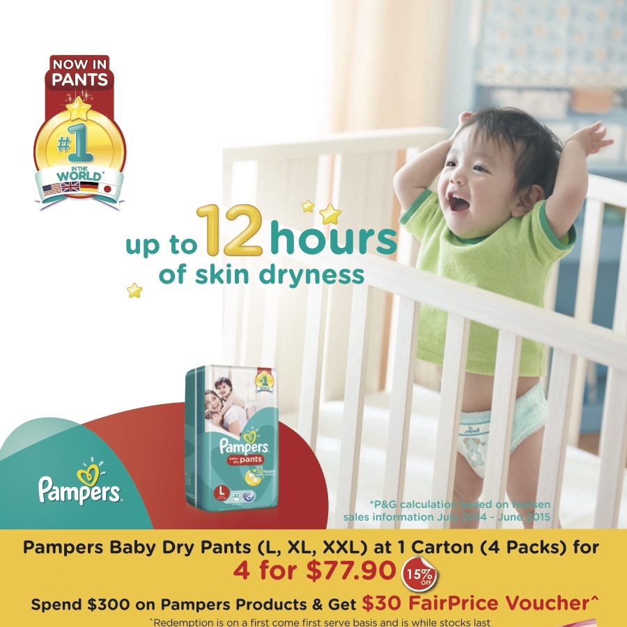 NTUC FairPrice Singapore Pampers Promotion 7 to 31 Jul 2016