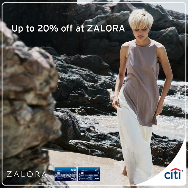 Citi Singapore Up to 20% Off Zalora Promotion ends 30 Sep 2016
