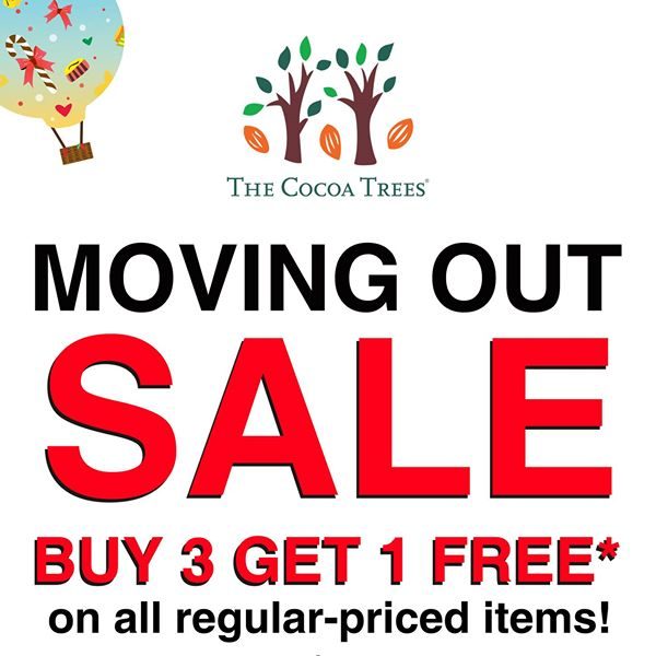 The Cocoa Trees VivoCity Moving Out Sale Singapore Promotion ends 21 Aug 2016