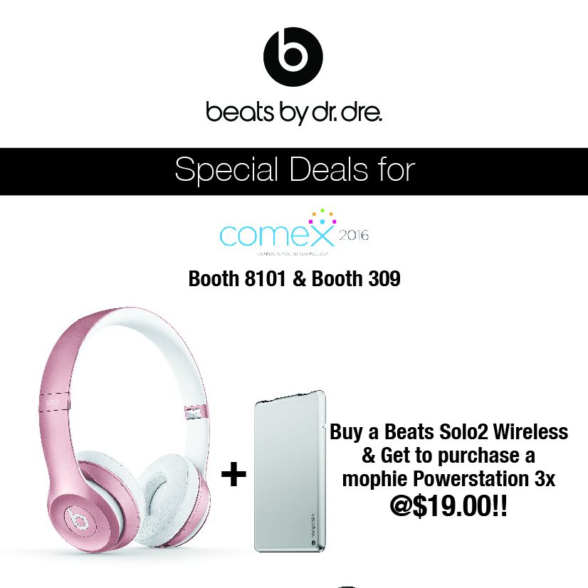 Beats by Dre Singapore COMEX Show Beats & Mophie Promotion 8 to 11 Sep 2016