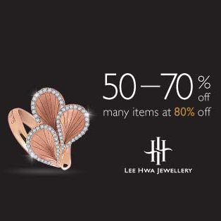 Lee Hwa Jewellery Singapore Jewel Vault Sale Up to 80% Off Promotion 9 to 13 Sep 2016