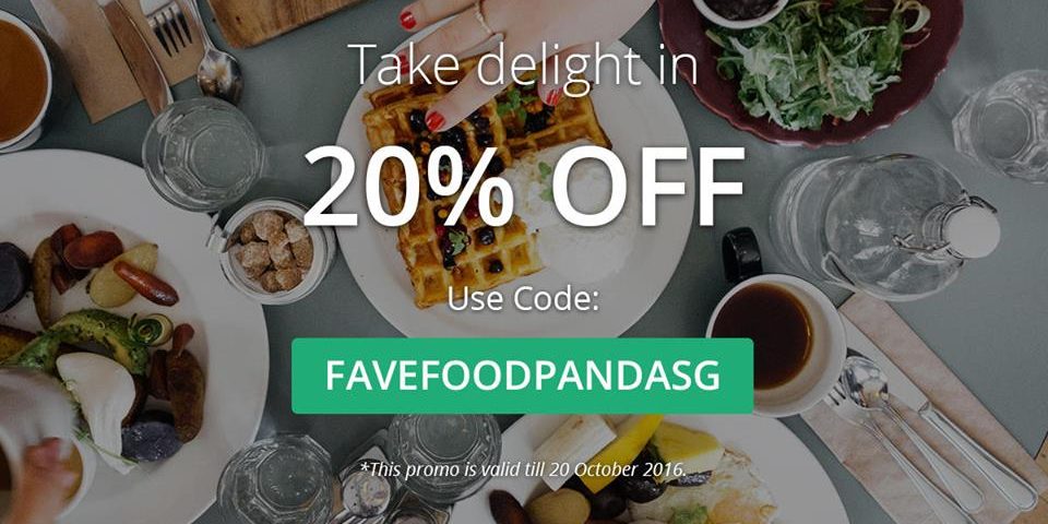 foodpanda Singapore Plan Outings with Fave 20% Off Promotion ends 20 Oct 2016