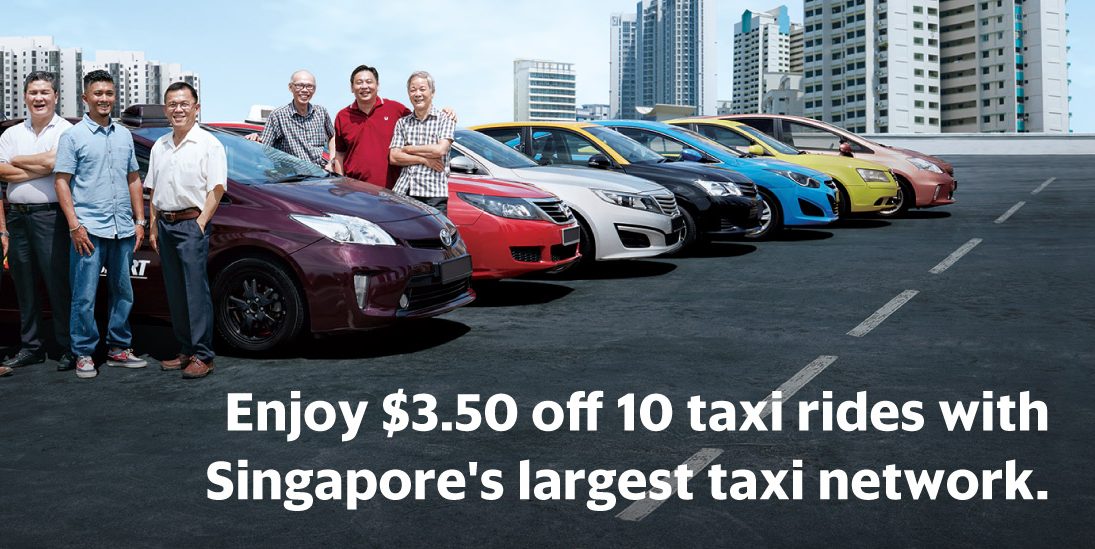GrabTaxi Singapore Enjoy $3.50 Off 10 Taxi Rides Promotion ends 31 Jan 2017