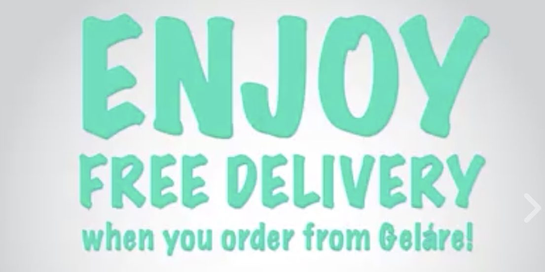 Geláre Singapore March Madness FREE Delivery with Deliveroo Promotion 27 Mar – 2 Apr 2017