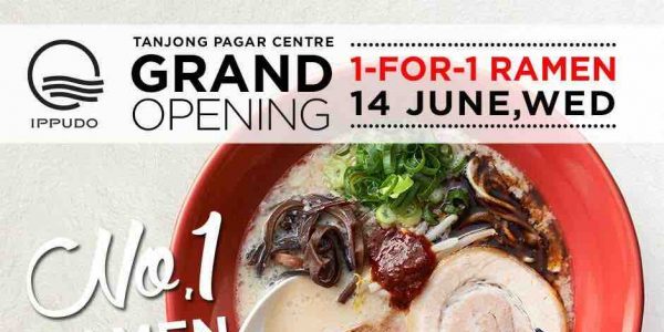 IPPUDO SG Tanjong Pagar Centre Grand Opening 1-For-1 Ramen Promotion 14 Jun 2017