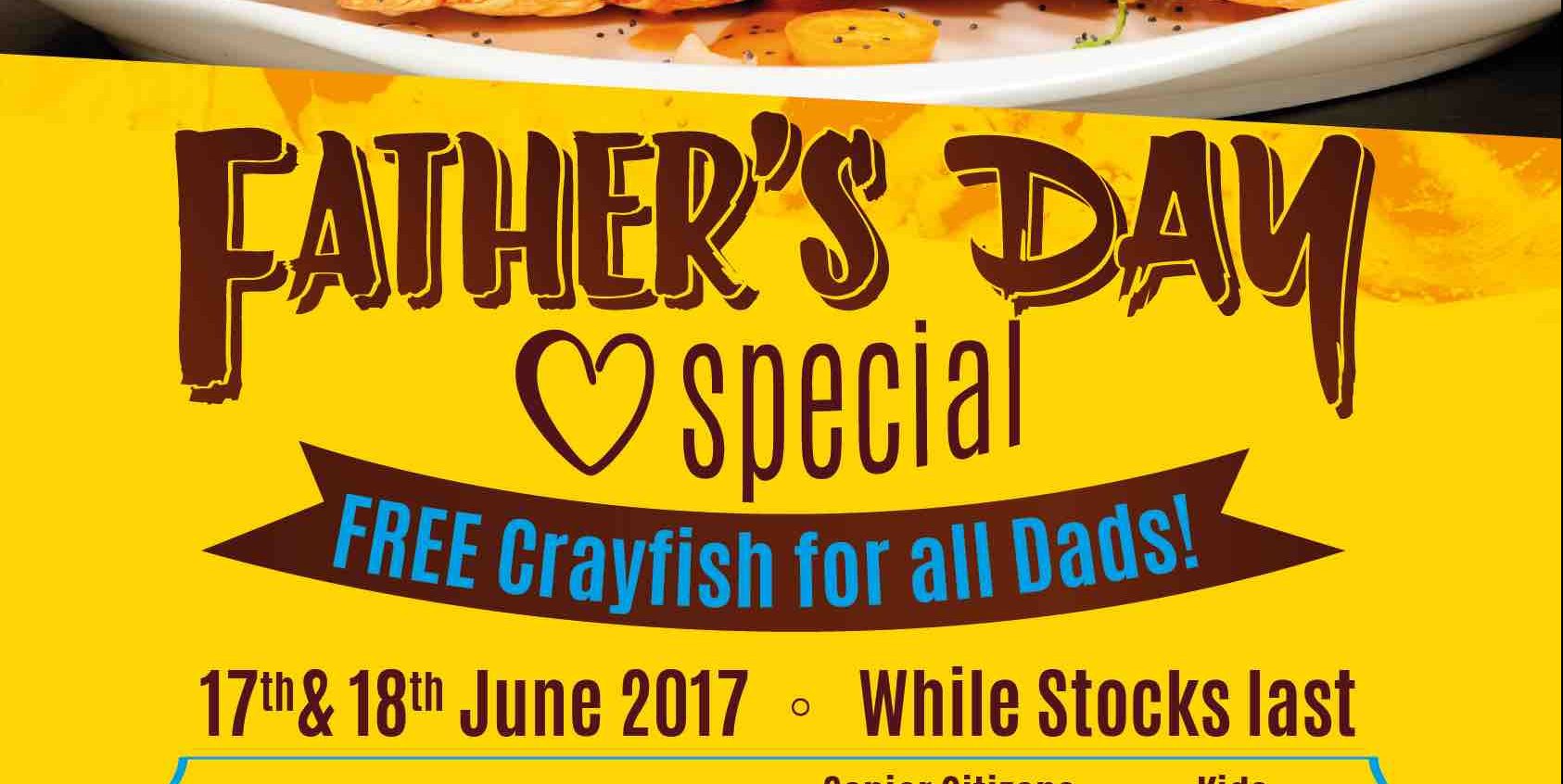 Sakura International Buffet SG FREE Crayfish Father’s Day Promotion 17-18 Jun 2017