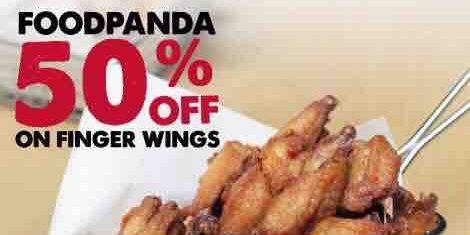 Chicken Up Singapore Foodpanda Exclusive Offer 50% Off Chicken Up Finger Wings Promotion 1-31 Jul 2017