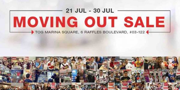 TOG Singapore Marina Square Moving Out Sale Up to 50% Off Promotion 21-30 Jul 2017