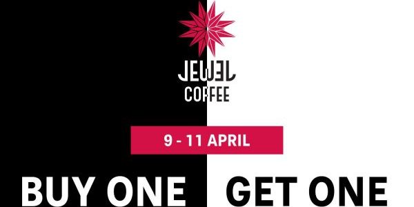 Jewel Coffee Singapore Buy One Get One FREE Promotion 9-11 Apr 2018