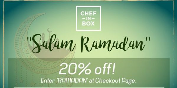 Chef-in-Box Singapore Hari Raya 20% Off with RAMADAN Promo Code ends 16 Jun 2018