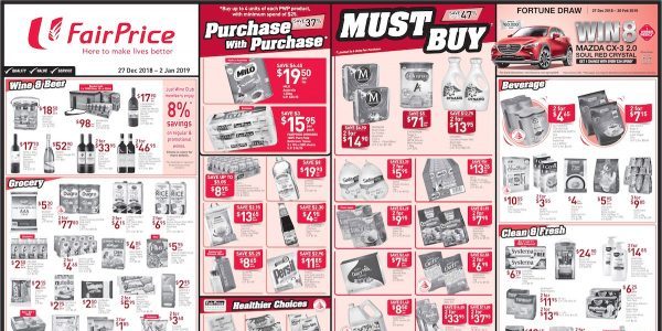 NTUC FairPrice Singapore Your Weekly Saver Promotion 27 Dec 2018 – 2 Jan 2019