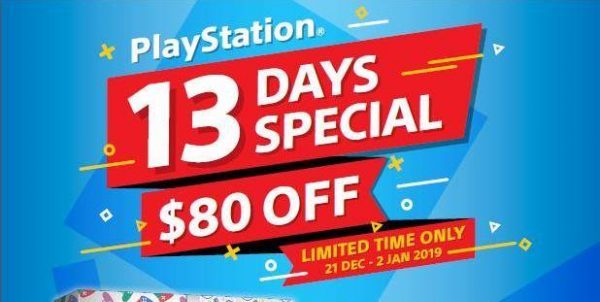 PLAYe Singapore 13-Day Special PlayStation Promotion 21 Dec 2018 – 2 Jan 2019