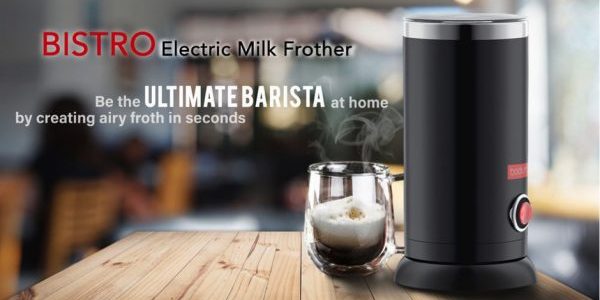 Bodum® BISTRO Electric Milk Frother is now available at Metro Centrepoint, Robinsons, Tangs & Takashimaya for only $119.