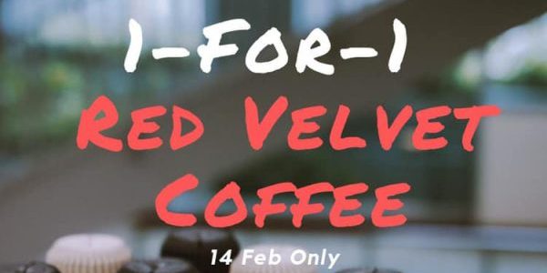 Foreword Coffee Singapore 1-for-1 Red Velvet Coffee Valentine’s Day Promotion only on 14 Feb 2019