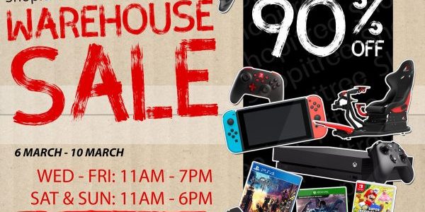 Video Games Warehouse Sale at Bukit Batok Up to 90% Off Promotion 6-10 Mar 2019