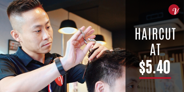 V HAIR SALON Singapore celebrates National Day with $5.40 Haircut Promotion ends 16 Aug 2019