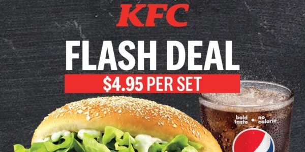 KFC Singapore Mighty Zinger Meal @ $4.95 Flash to Redeem This Promotion from 4-9 Nov 2019