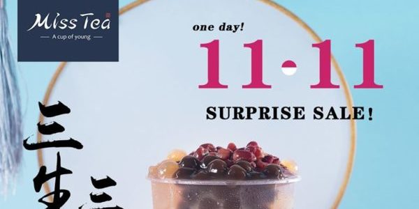 Miss Tea Singapore 11.11 Surprise Sale 50% Off Signature Milk Tea Promotion 11 Nov 2019