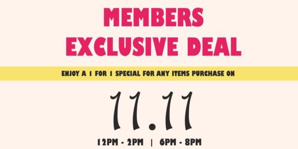 Mr Coconut Singapore Members Exclusive 11.11 1-for-1 Promotion 11 Nov 2019