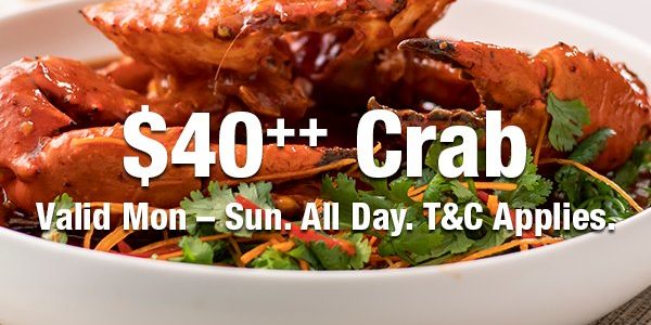 JÙN SG $40++ Crab Promotion