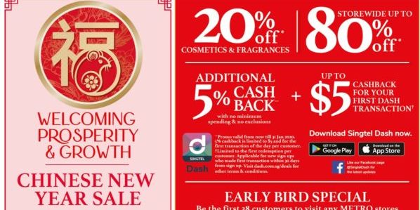 METRO SG Chinese New Year Sale Up to 80% Off Storewide