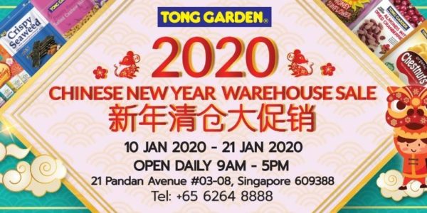 Tong Garden SG Chinese New Year Warehouse Sales 10-21 Jan 2020