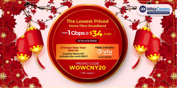 Save up to $388 on 1Gbps Broadband Subscription through WhizComms’ Latest Promo!