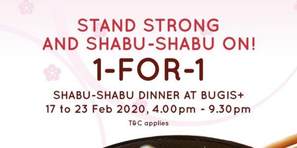 SUKI-YA SG 1-for-1 Shabu-Shabu Promotion 17-23 Feb 2020