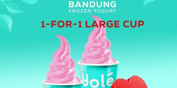 Yolé SG Valentine’s Special 1-for-1 Large Bandung Cup on 6 Feb 2020