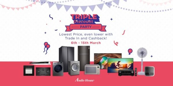 Triple Discount Party – Exclusive Brand Discount + Trade-In Discount + Cashback