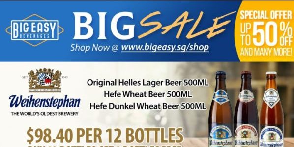 Alcohol Sale Up to 50% Off Promotion!