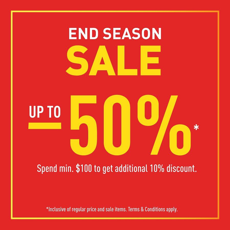 Royal Sporting House Singapore End of Season Sale Up to 50% Off ...