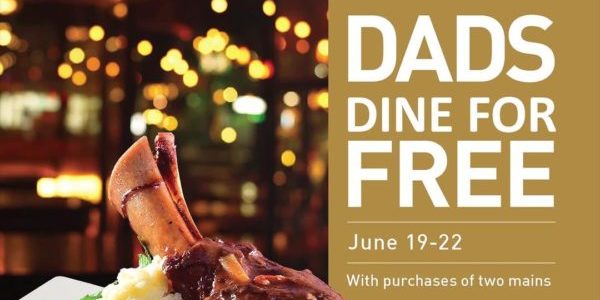 Positano Risto SG Dads Dine For FREE Father’s Day Promotion
