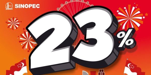 Sinopec SG 23% Instant Discount National Day Promotion 31 Jul – 31 Aug 2020