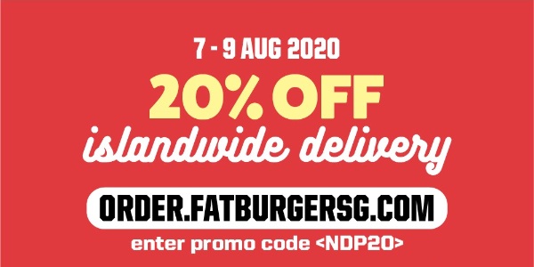 Fatburger celebrates National Day with 20% off islandwide delivery!