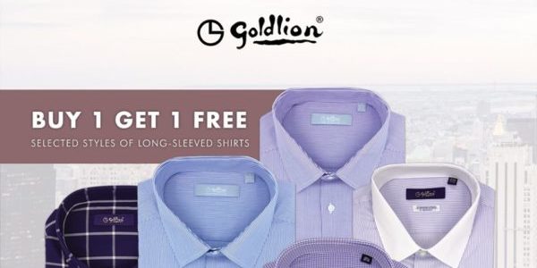 GOLDLION Singapore Buy 1 Long-Sleeved Shirt & Get 2nd Piece FREE Limited Time Promotion
