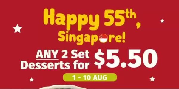 Nine Fresh SG 2 Set Desserts For $5.50 National Day Promotion 1-10 Aug 2020