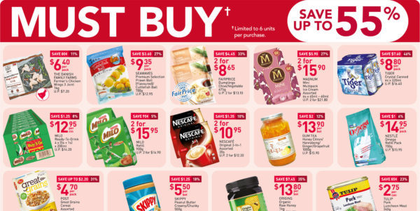 NTUC FairPrice SG Your Weekly Saver Promotions 6-12 Aug 2020